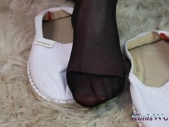 Negro, Jeans, Madres para coger, Nylon, Pantaletas, Pequeña, Solo, Medias largas