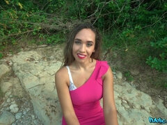 Tussi, Grosse titten, Vollbusig, Latina, Im freien, Pov, Öffentlich, Realität