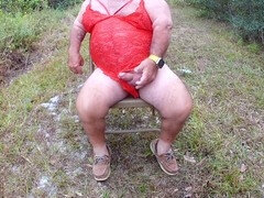 Juggling booty gets blasted with massive load and savors every drop