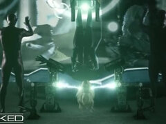 Grosse titten, Blondine, Blasen, Mann mann frau, Flotter dreier