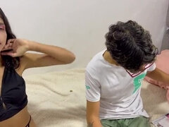 Enthousiasteling, Kont, Grote kont, Dochter, Eerste keer, Huisgemaakt, Ruw, Stiefmoeder