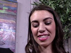 Zwart, Pijpbeurt, Dubbele penetratie, Sperma in gezicht, Groep, Interraciaal, Pornster, Trio