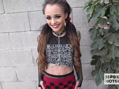 Goth Latina Holly Hendrix Takes Rough Anal & Sloppy Blowjob in Wild 4K Scene