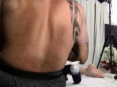 Amateur Handjob massage with oil
