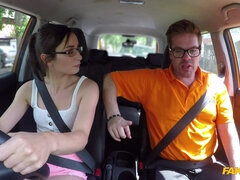 フェラチオ, 茶髪の, チン, ヨーロピアン, 顔射, 眼鏡, イタリア人, アウトドア