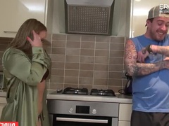 Chubby BBW Ashley Rider begs for rough doggy style fuck from Luke Hotrod
