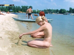 18 jaar, Enthousiasteling, Strand, Nudist, Buiten, Openbaar, Tiener, Bekijker