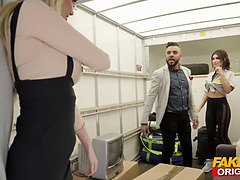 デカチン, デカパイ, ブロンド, 熟年, 淫乱熟女, 現実, 叫ぶ, 三人