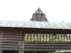 Club, Européenne, Poilue, Masturbation, De plein air, Public, Solo, Adolescente