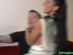 Grosser schwanz, Grosse titten, Bikini, Blasen, Vollbusig, Paar, Milf, Titten