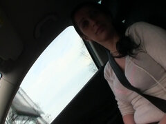 Lucia shows me her amazing boobs