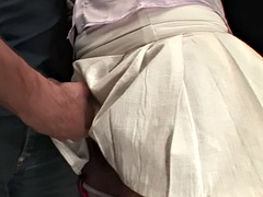 アナル, フェラチオ, 巨乳な, 手コキする, ハードコア, 下着, 看護婦, パンティ