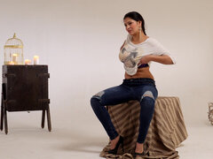 Zwart, Bruinharig, Hd, Masturbatie, Natuurlijke tieten, Tepels, Alleen