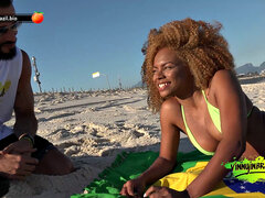 Anaal, Strand, Braziliaans, Bruinharig, Lul, Homo, Interraciaal, Verleid