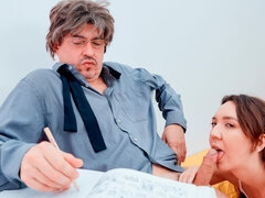 Beauty with large tits Nikki Tiki likes intensive anal fuck on the sofa