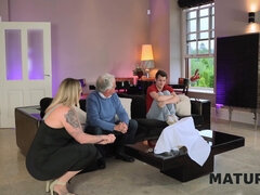 British blonde MILF with big ass takes on a big hard cock in HD porn