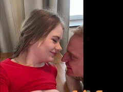18, アナル, カップル, キス, ハメ撮り, ティーン, オッパイの, ヤリマンの