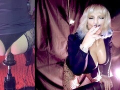 Erotic machine, smoking hot babe, and massive black dick