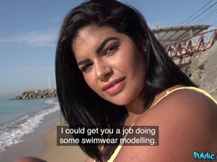 Amateur, Plage, Gros cul, Noire, Sucer une bite, Queue, Fille latino, Piscine