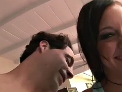 Teen pussy fucked deep in nasty gangbang