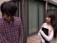 Mamada, Engañando, Japonés, Pezones, Tetas, Esposa