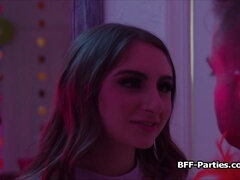 Fucking three horny chicks after party