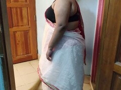 Savita, Indian aunty in Saree, with massive assets, takes rough pounding from stranger two days straight - Wild Indian anal orgy & Huge Load
