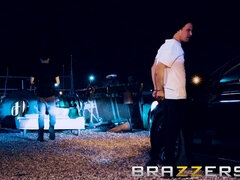 Xander Corvus & friends get busted for threesome & big tits fun - Brazzers