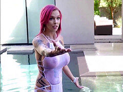 tatted mummy flashes her talents in the sack- Anna Bell Peaks