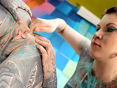 Alternative Teens Fuck with Tattoed Guy