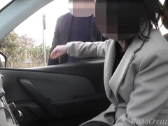 Dogging My Wife In Public Car Parking And Jerks Off An After Work - Misscreamy