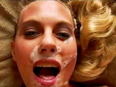 Amateur, Blonde, Couple, Éjaculation interne, Tir de sperme, Gorge profonde, Seins naturels, Pute