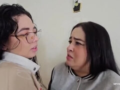 茶髪の, カップル, Hd, キス, ラティーナ, レズビアン, ティーン, ユニフォーム