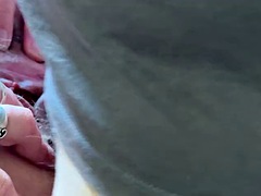 En gros plan de très près, Éjaculation interne, Poilue, Hard, Chatte