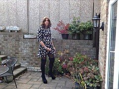 Amateur, Botas, Masturbación, Al aire libre