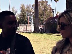 Chica, Verga grande, Negro, Interracial, Chupando