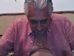 Grosser schwanz, Papi, Schwul, Grossvater, Handjob, Masturbation, Netzkamera