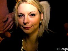 Blonde Whore Likes Taste Of Dicks