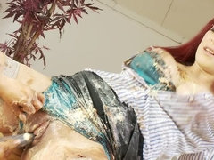 Brunette brune, Fétiche, Lingerie, Tatouage, Jouets