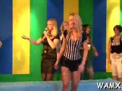 Leie, Blondine, Braunhaarige, Hd, Lesbisch, Orgie, Party, Muschi