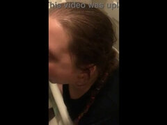 Crazy Redhead Sucks Big BBC in the Shower