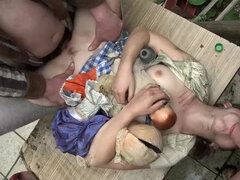 お尻, デカ尻, デカパイ, 顔射, ハードコア, 下着, 小柄, オマンコ