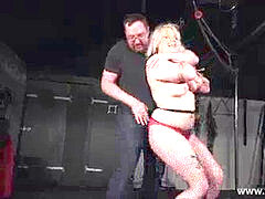 Sadomasoquismo, Rubia, Amarrada, Dominación, Medias largas