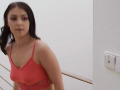 18, 美女, 茶髪の, 指いじり, なめる, オーガズム, ポルノスター, ティーン