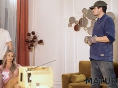 Europäisch, Reif, Strümpfe