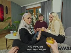 Mooi, Grote lul, Biseksueel, Blond, Europees, Hardcore, Hd, Vrouw
