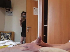 Attrapée, Queue, Exhib, Hôtel, Branler, Domestique, Public