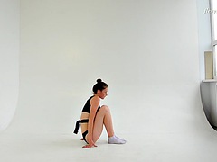 Chica, Tetas grandes, Morena, Fetiche, Desnudo, Ruso, Solo, Adolescente