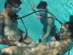 Playa, Morena, Corridas, Hd, Húngaro, Piscina, Público, Bajo el agua