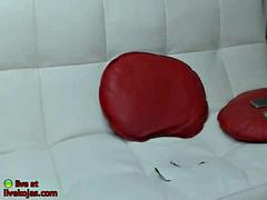 Amateur, Asiatique, Nana, Gros seins, Coréenne, Masturbation, Solo, Webcam